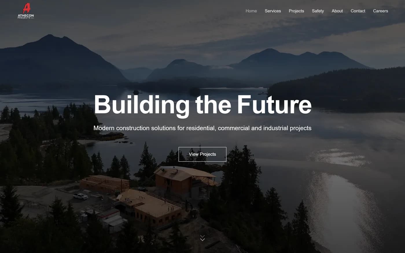 construction company website Vancouver Island