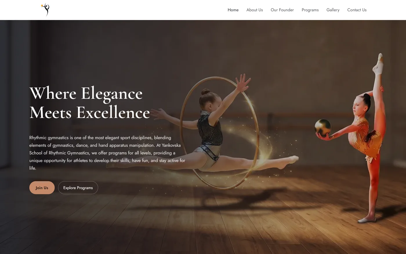 rhythmic gymnastics school website